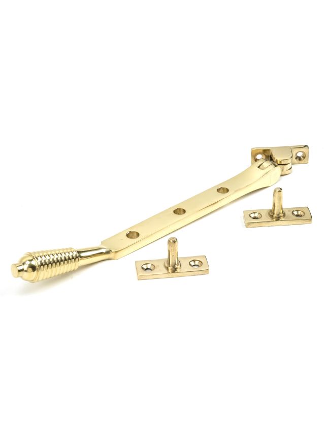 Polished Brass 8" Reeded Stay