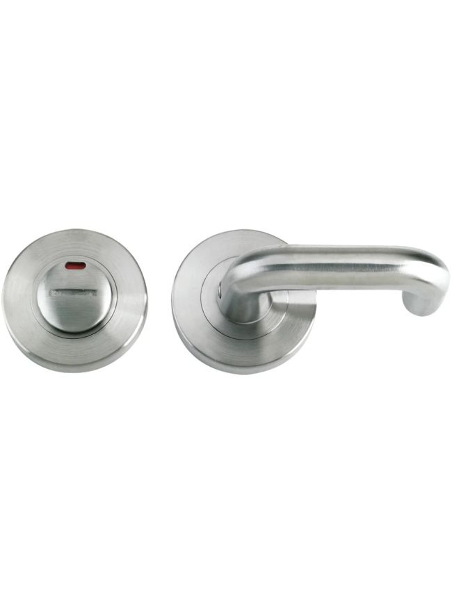 Zoo Hardware DDA Turn and Release with Indicator complete with escutcheons and 5mm spindle - Satin Stainless