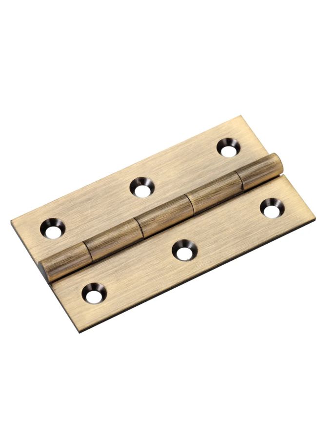 Zoo Hardware Solid drawn brass butt hinge - 75 x 41 x 2mm - Florentine Bronze