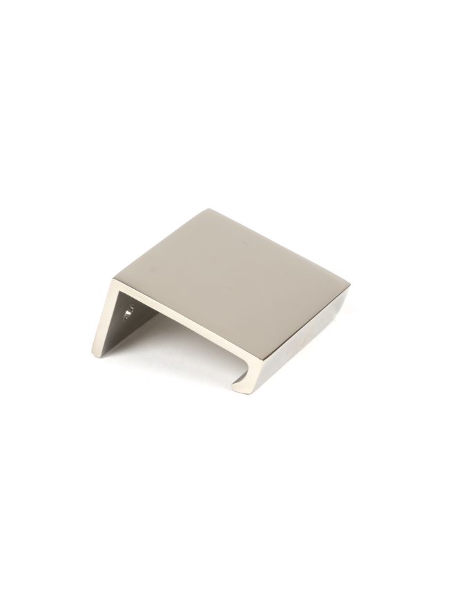 Polished Nickel 50mm Plain Edge Pull