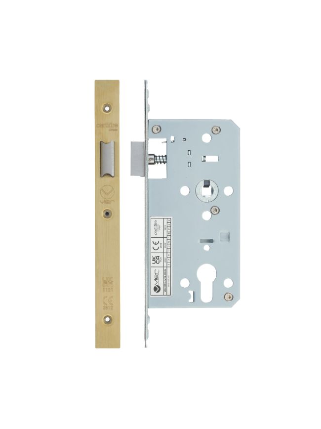Zoo Hardware 2 Piece - DIN latch - backset 55mm - Satin