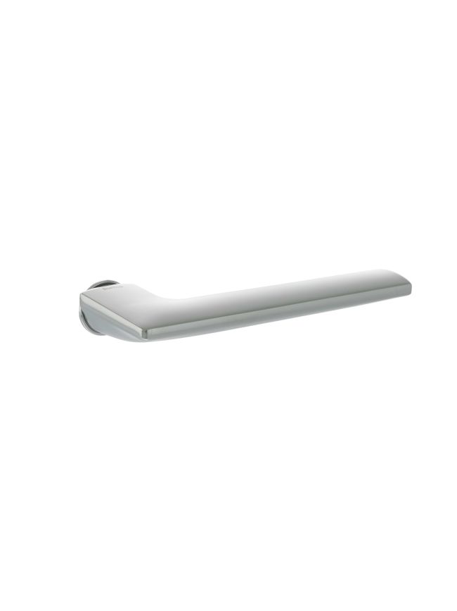 Forme Boston Lever Door Handle on Concealed Round Rose - Polished Chrome (Pair)