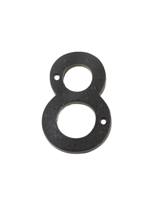 Zoo Hardware Numeral - No. 8 - 4" - Black