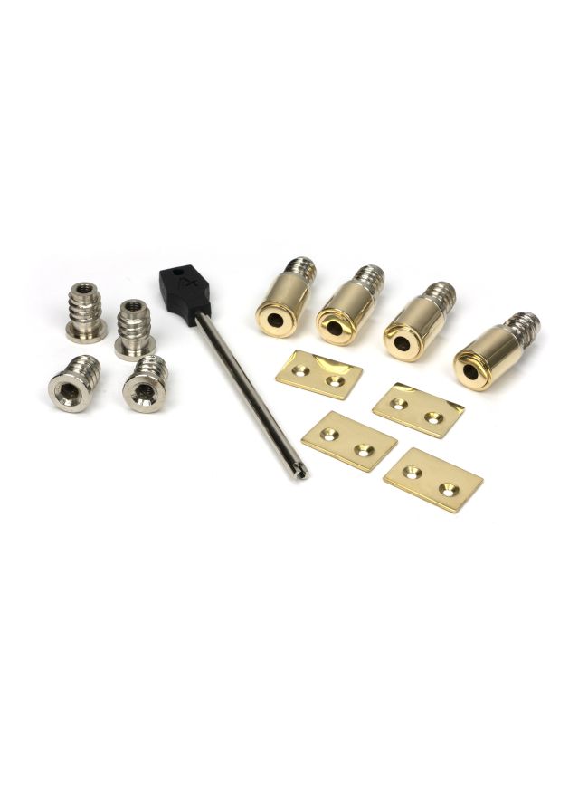 Polished Brass Secure Stops (Pack of 4)