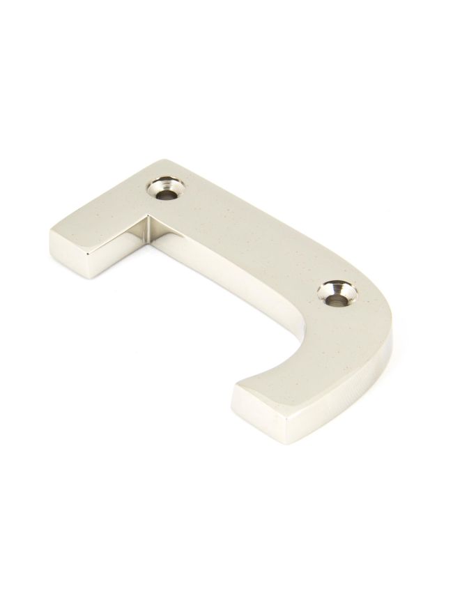 Polished Nickel Letter J