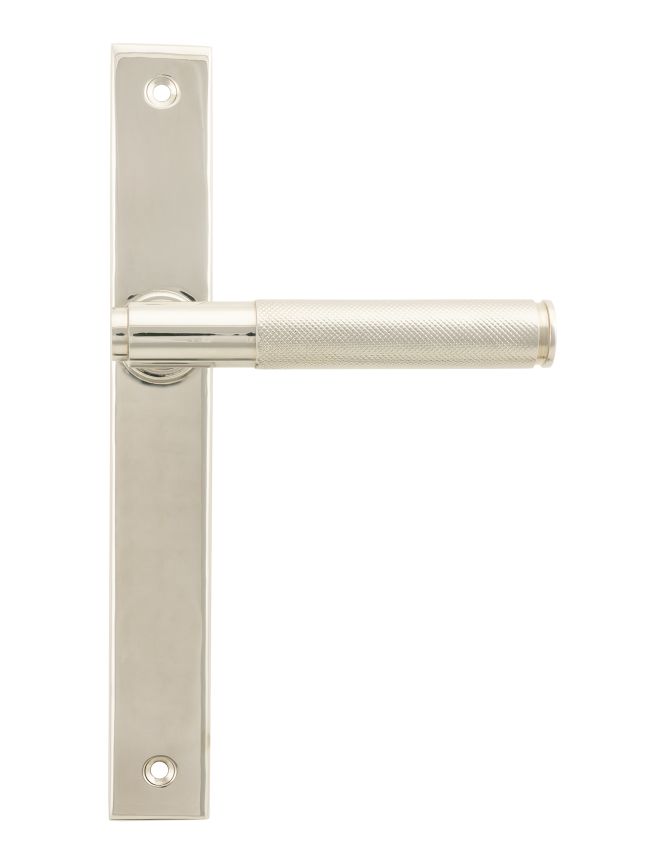 Polished Nickel Brompton Slimline Lever Espag. Latch Set