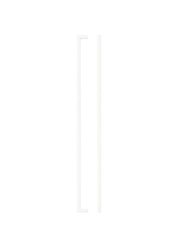 Zoo Hardware Square Block Cabinet handle 448mm CTC Matt White Finish