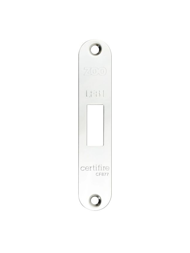 Zoo Hardware Radius Forend, Strike and Escutcheon Pack t/s ZFB01 Fire Brigade Lock - Polished Stainless