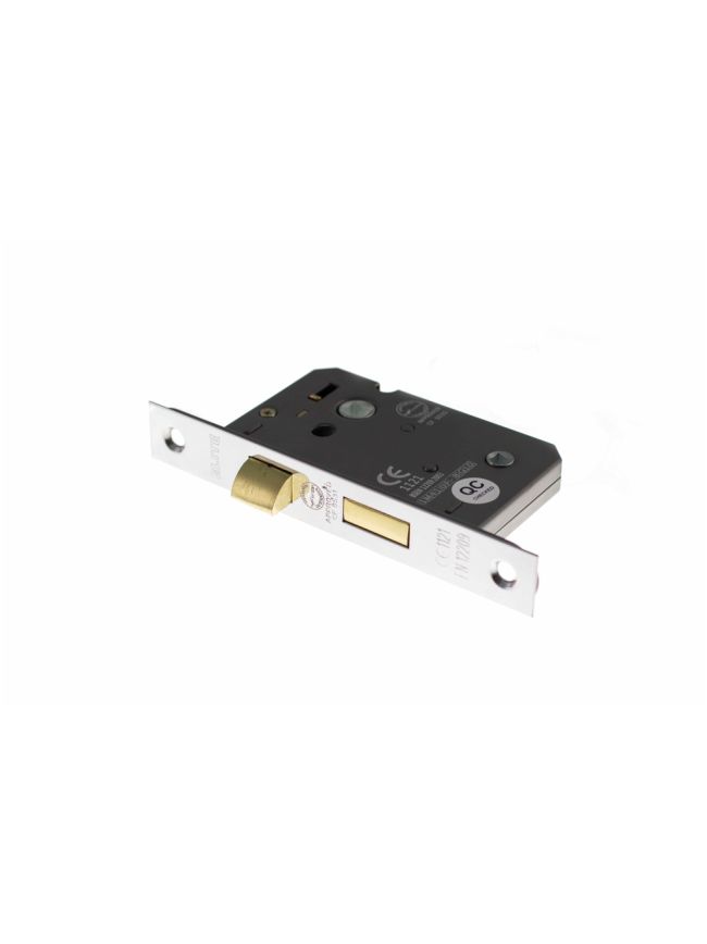 Atlantic Bathroom Lock [CE] 3" - Polished Chrome