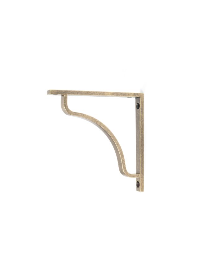 Burnished Brass Abingdon Shelf Bracket (150mm x 150mm)