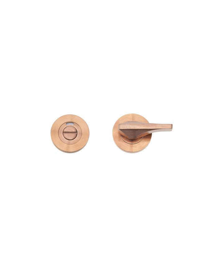Zoo Hardware Accessible Turn & Indicator Release - Round Rose - PVD Bronze