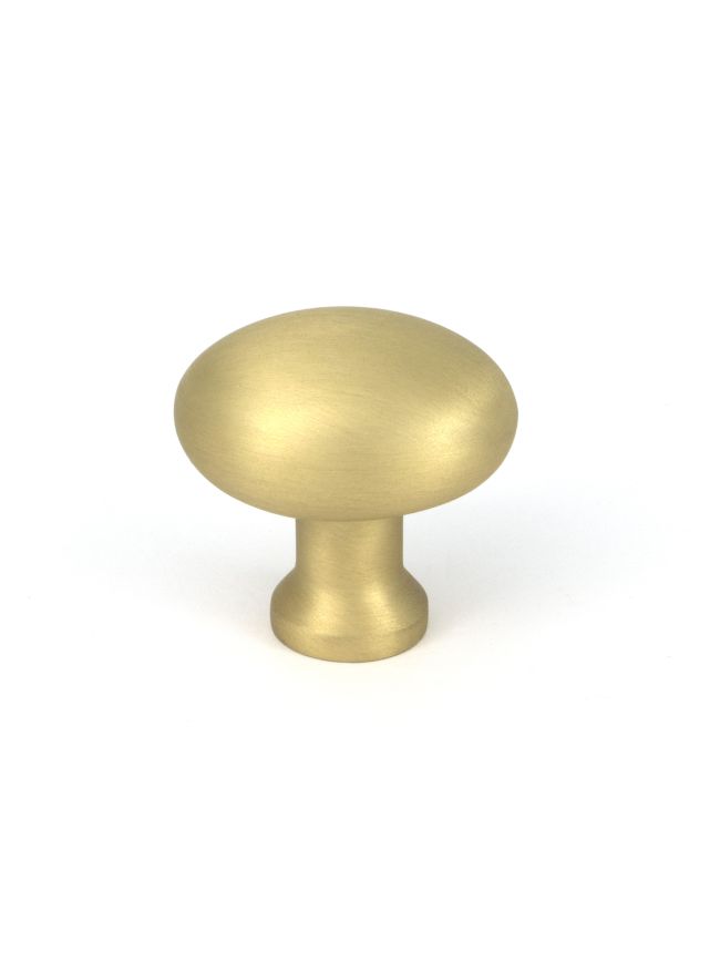 Satin Brass Moore Cabinet Knob - 32mm