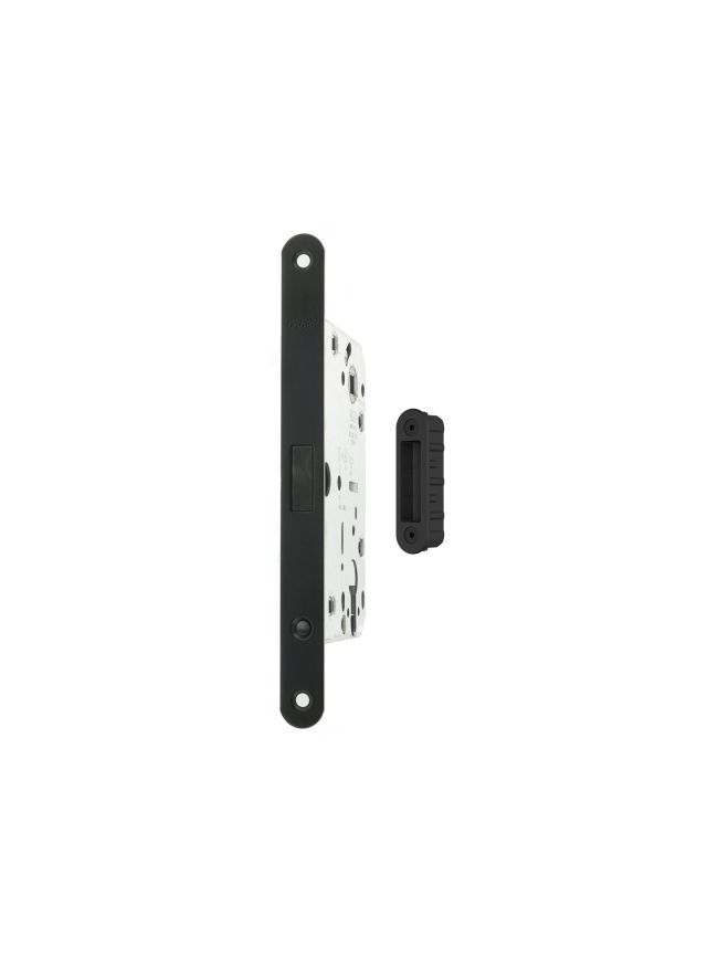 AGB Polaris 2XT Magnetic Euro Profile Sashlock 50mm backset with strike plates for ALU doors - Matt Black