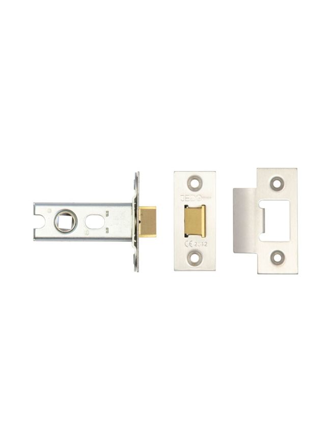 Jedo Heavy Duty Tubular Latches - 45 Degree Short Travel 64mm Satin Stainless Steel - By Frelan Hardware - JL-HDT64SS