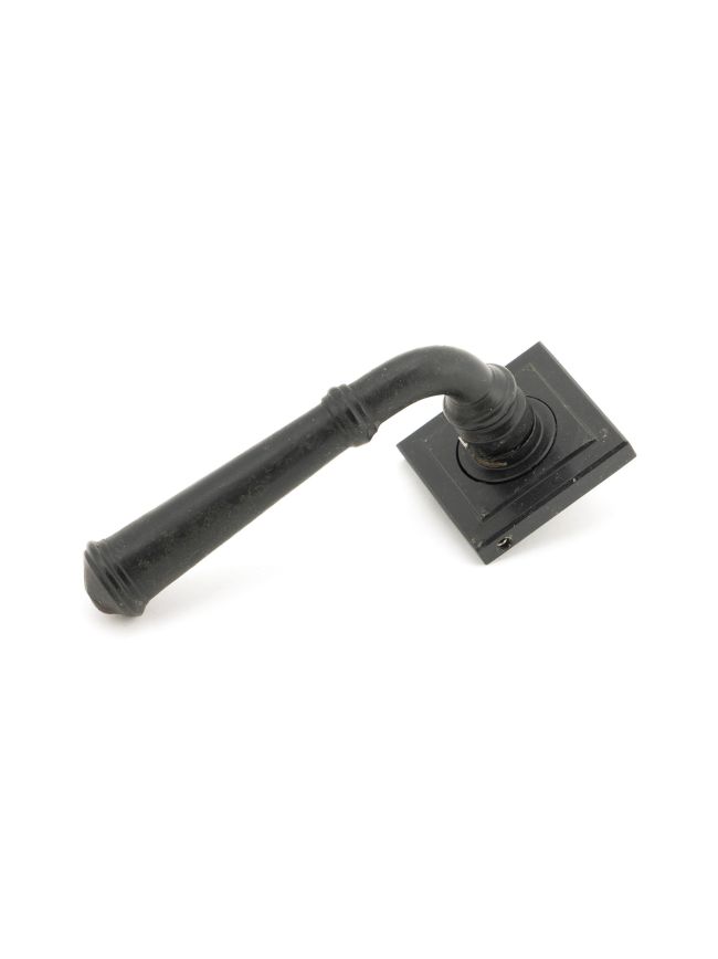 External Beeswax Regency Lever on Rose Set (Square)