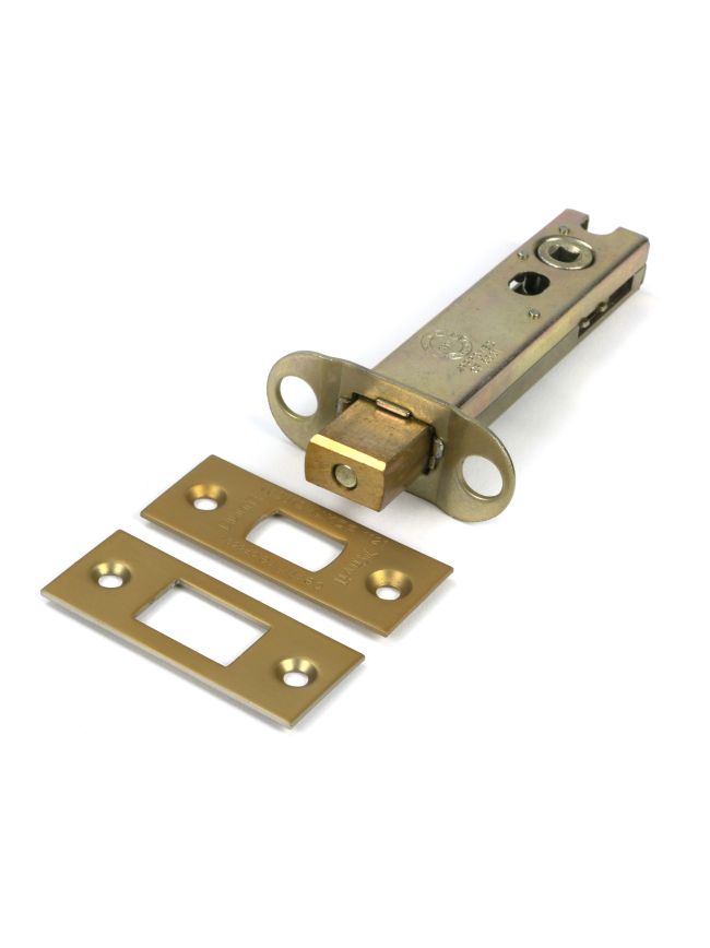 Satin Brass 4" Heavy Duty Tubular Deadbolt