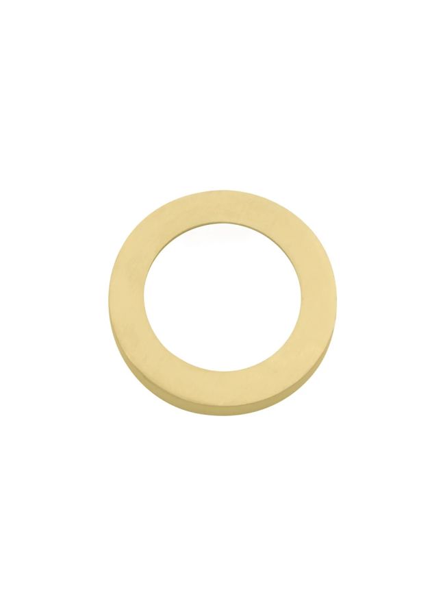 Zoo Hardware Spare round rose (turn & release) - Favo Satin Brass