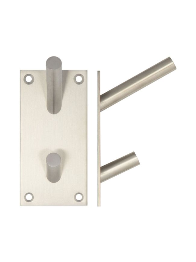 Stainless Steel Hat & Coat Hooks 94x46mm Satin Stainless Steel - By Frelan Hardware - JSS901B
