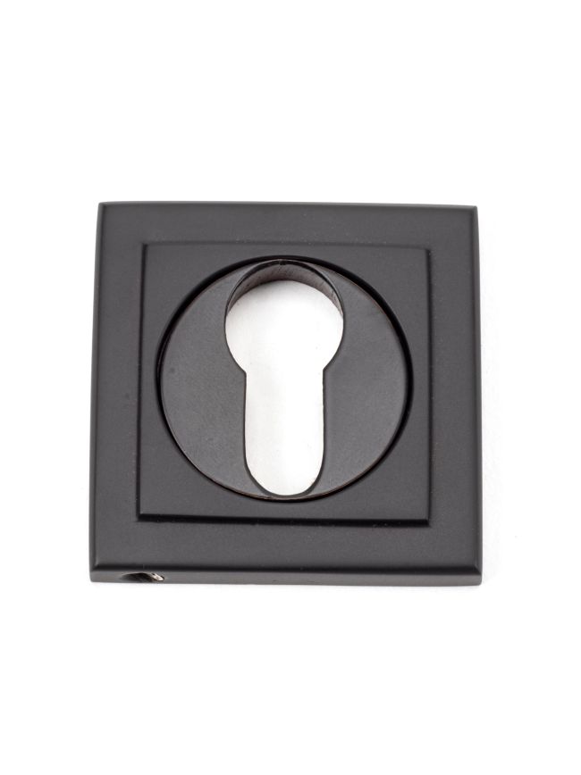 Aged Bronze Round Euro Escutcheon (Square)
