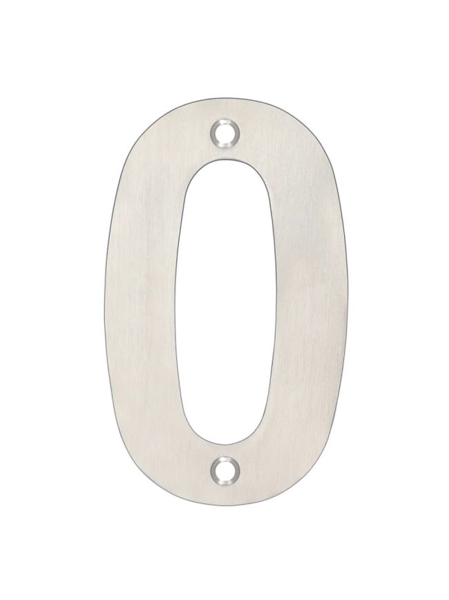 Zoo Hardware Numerals - Satin Stainless