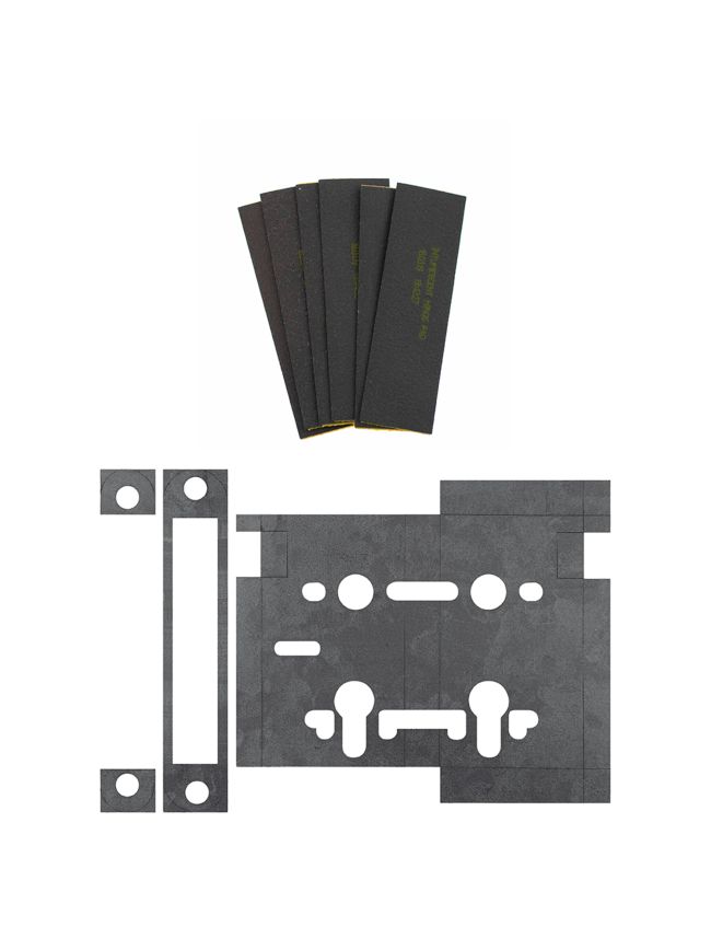 Atlantic Bathroom Lock & 3" x 2" Hinge Pads Intumescent kit FD60