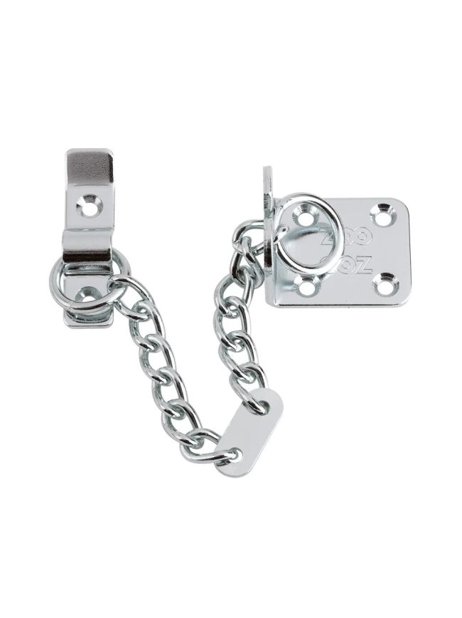 Zoo Hardware Heavy Duty Door Chain - 200mm Chain Length - Polished Chrome