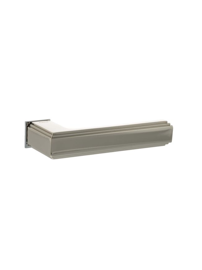 Forme Alila Lever Door Handle on Concealed Square Rose - Polished Nickel (Pair)