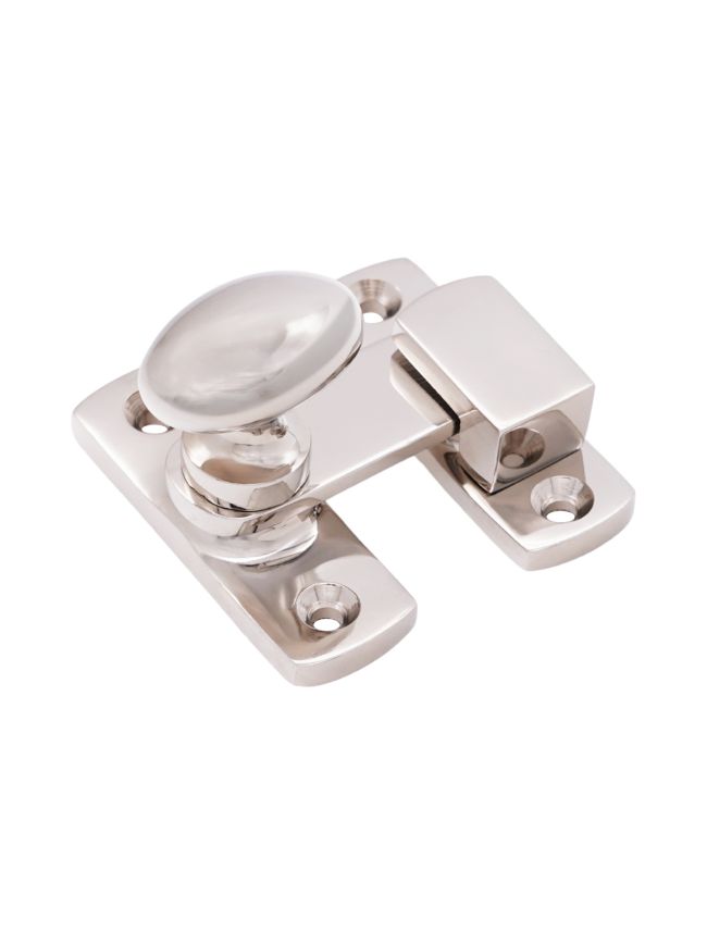 Oval Cupboard Latch Polished Nickel