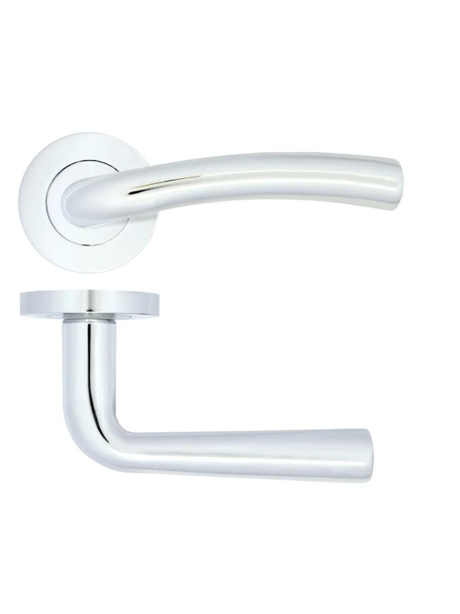 Zoo Hardware Seville lever on rose - Polished Chrome