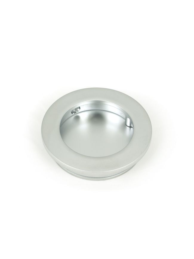 Satin Chrome 60mm Plain Round Pull