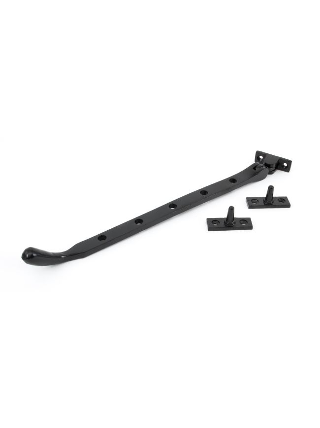 Black 12" Cast Peardrop Stay