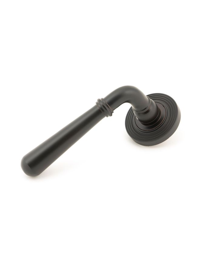 Aged Bronze Newbury Lever on Rose Set (Beehive)