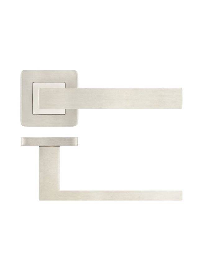 Sirius Door Handle on Rose Grade 304 Satin Stainless Steel - By Frelan Hardware - JSS280