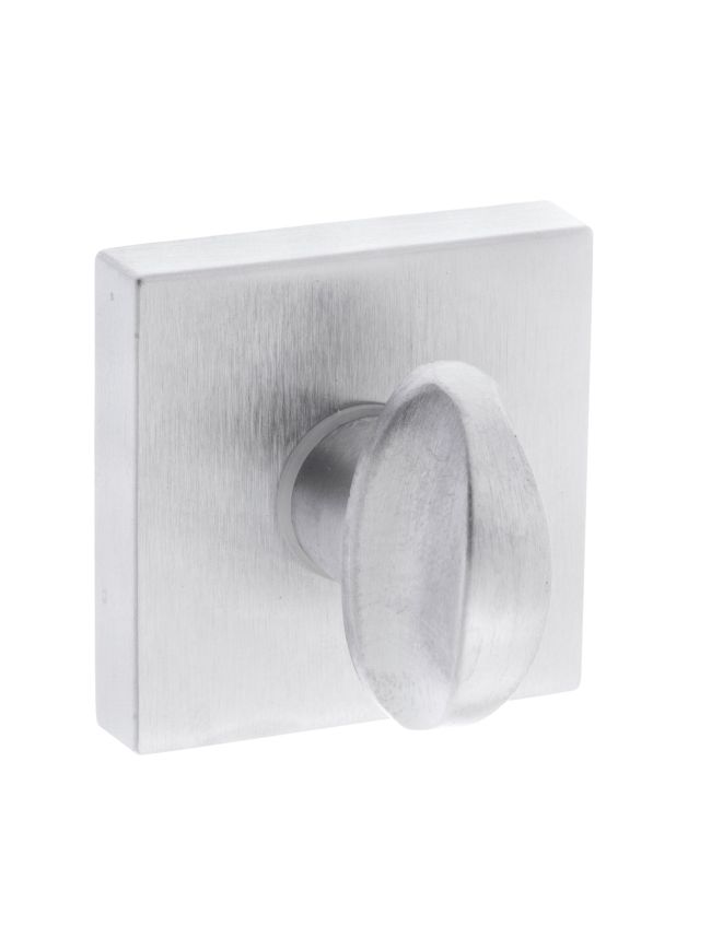 CleanTouch Anti-Bac WC Turn and Release on Minimal Square Rose - Satin Chrome