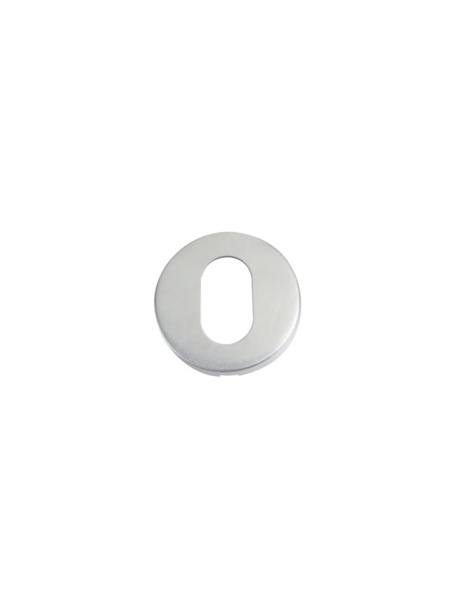 Zoo Hardware Oval Profile Escutcheon - 52mm Dia - Grade 201 - Stainless Steel