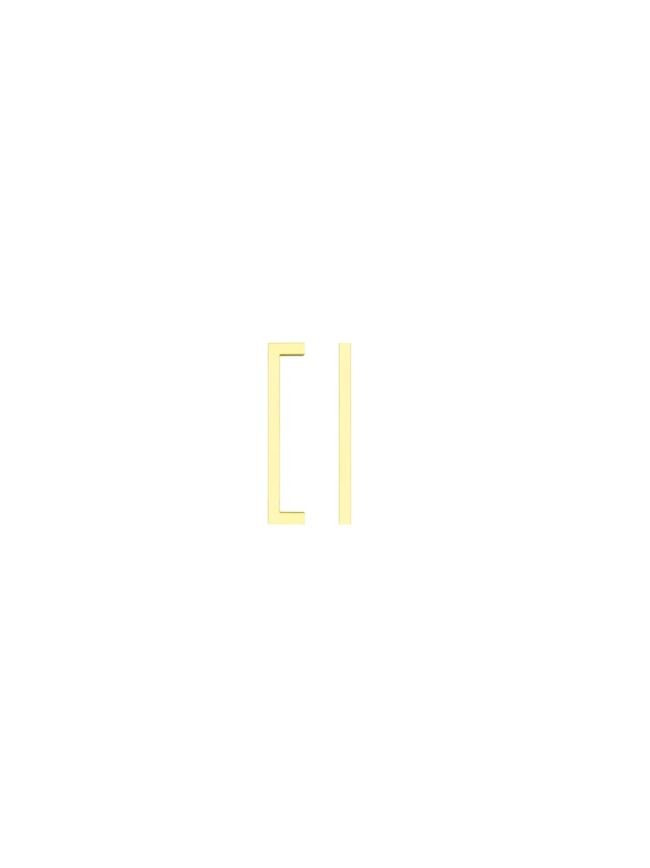 Zoo Hardware Square Block Cabinet handle 128mm CTC Brushed Gold Finish