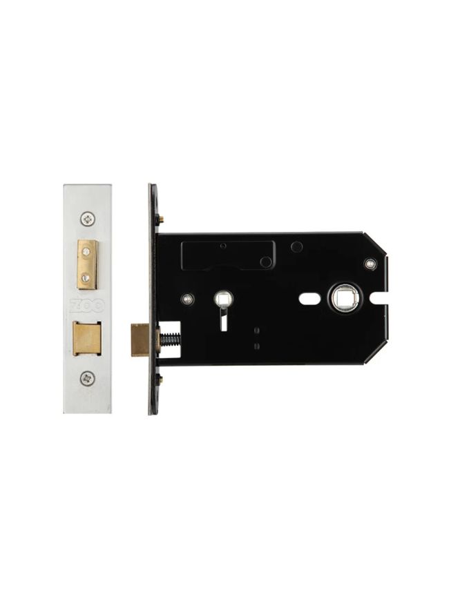 Zoo Hardware Horizontal Lock - 127mm - Bathroom Version - Satin Stainless