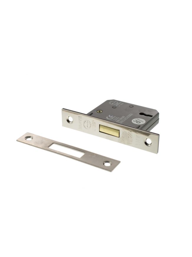 Atlantic 3 Lever Key Deadlock [CE] 3" - Polished Nickel