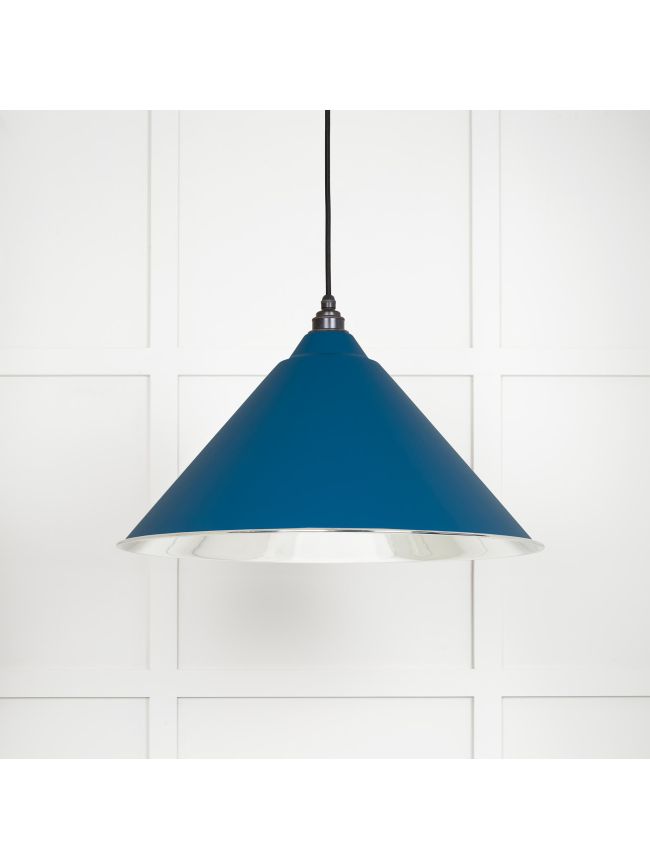 Smooth Nickel Hockley Pendant in Upstream