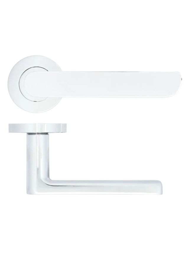 Zoo Hardware Valencia lever on rose - Polished Chrome