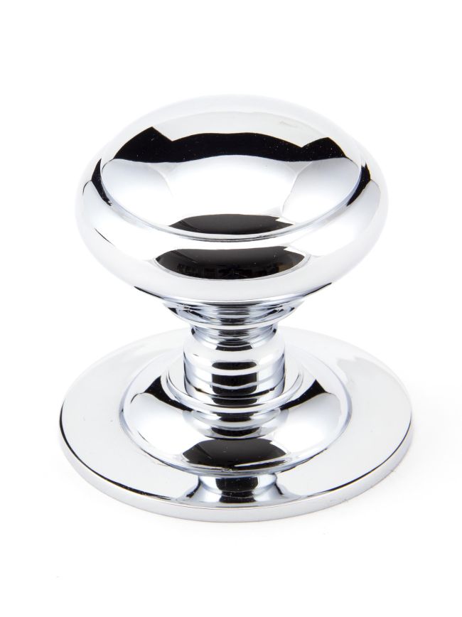 Polished Chrome Round Centre Door Knob