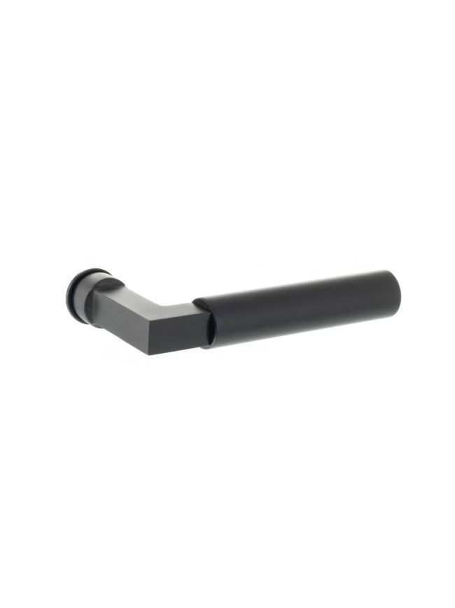 Tupai Rapido Covas Lever Door Handle on Concealed Square Rose - Pearl Black (Pair)