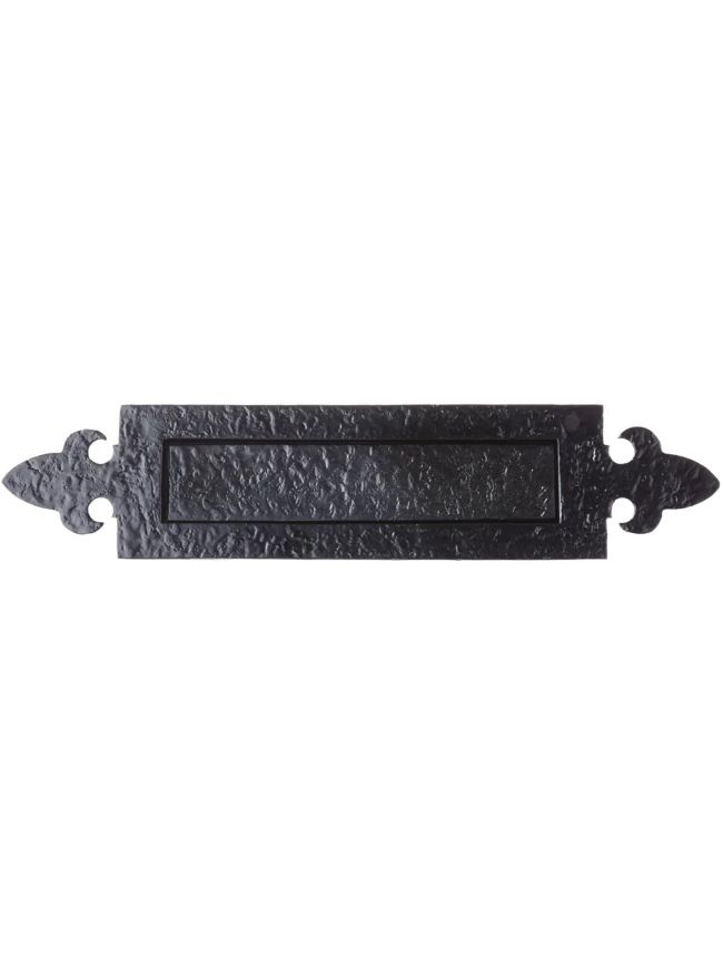 Zoo Hardware Fleur de Lys Letter Plate - Black