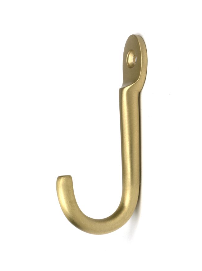 Satin Brass Traditional Coat Hook