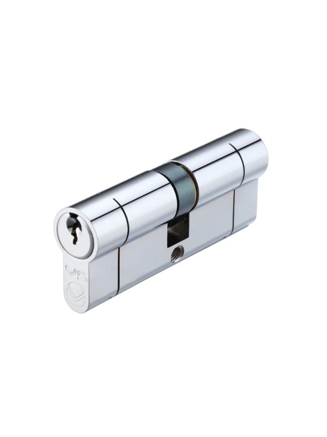 Zoo Hardware V5 80mm Euro Double Cylinder Cylinder Keyed to Differ - Chrome