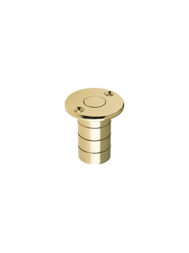 Zoo Hardware Dust Socket for Flush Bolts - Wood 20mm dia. x 38mm - Polished Brass