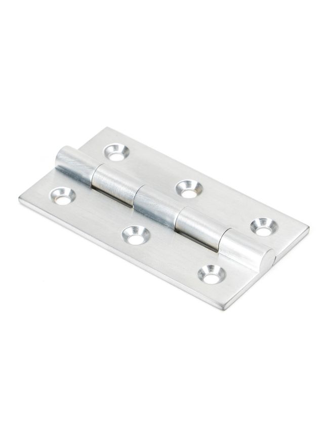 Satin Chrome 2.5" Butt Hinge (pair)