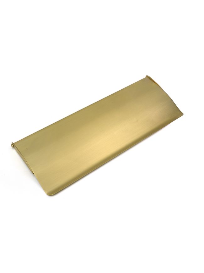 Satin Brass Large Letter Plate Cover