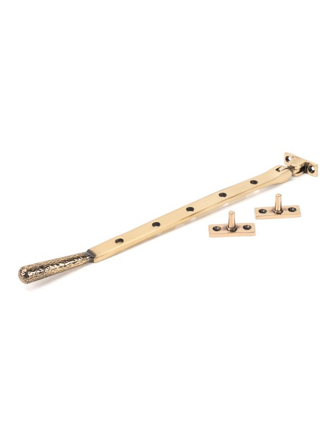 Polished Bronze 12" Hammered Newbury Stay
