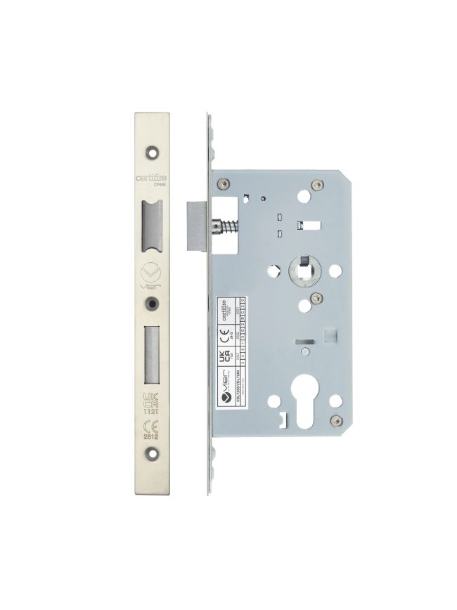 Zoo Hardware 2 Piece - DIN euro sashlock - 72mm c/c - backset 60mm - Stainless Steel